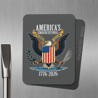 Magnet Flexible USA 250 - 1776-2026 - Armoiries de l'aigle Vintage