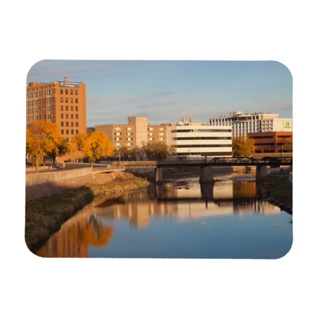 Magnet Flexible USA, Dakota du Sud, Sioux Falls, City Skyline (Horizontal)