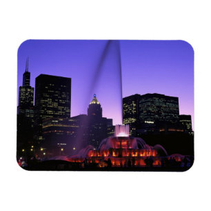 Magnet Flexible USA, IL, Chicago. Fontaine de Buckingham à Grant