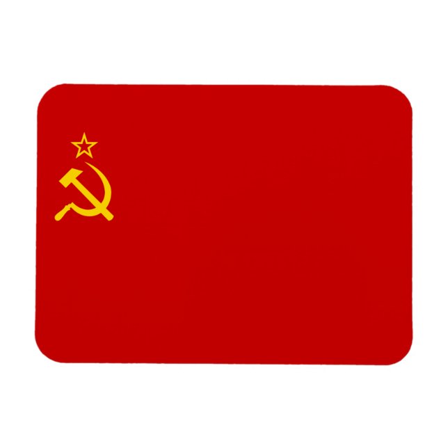 Magnet Flexible USSR flag (Horizontal)