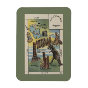 Magnet Flexible UtahDepictions des sites à voir dans UtahUtah
