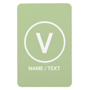 Magnet Flexible V pour Vegan Diète logo naturel personnalisé