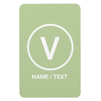 Magnet Flexible V pour Vegan Diète logo naturel personnalisé