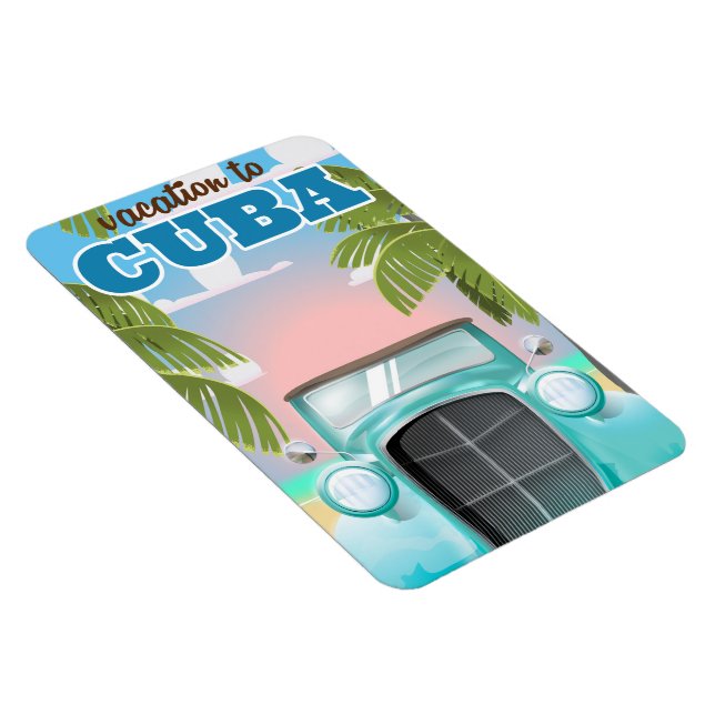Magnet Flexible Vacances à Cuba affiche de voyage (Côté Droit)