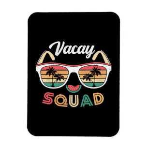 Magnet Flexible Vacay Squad Funny Beach Vacances d'été