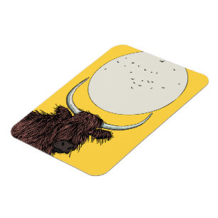 Magnet Flexible Vache des Highlands d'Écosse