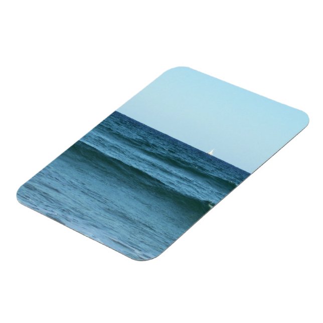 Magnet Flexible Vagues bleues coulant vers la côte (Côté Gauche)