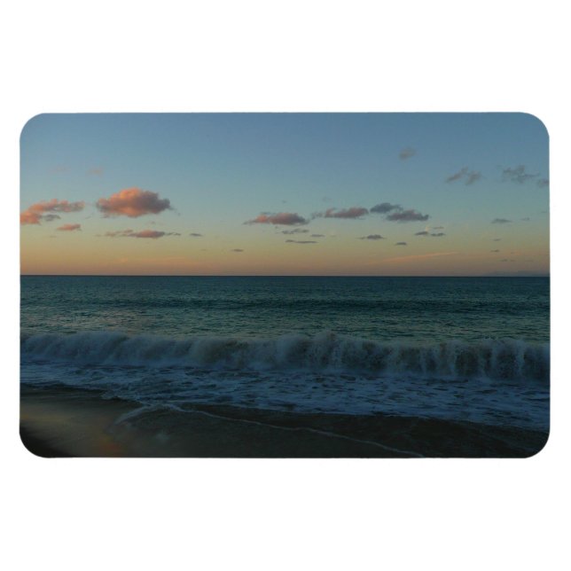 Magnet Flexible Vagues s'écrasant au paysage de Sunset Beach (Horizontal)