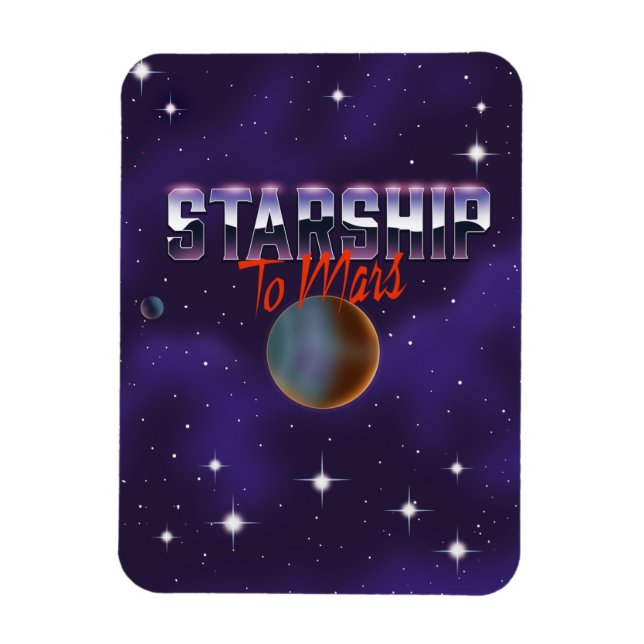 Magnet Flexible Vaisseau spatial vers Mars (Vertical)