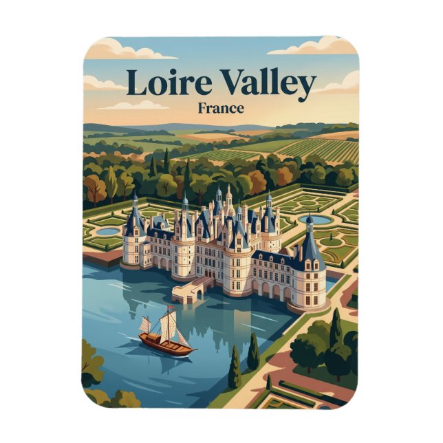 Magnet Flexible Val de Loire France (Vertical)