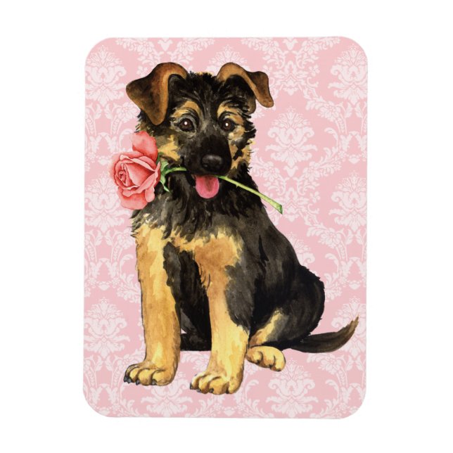 Magnet Flexible Valentine Rose GSD (Vertical)