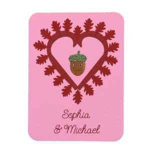 Magnet Flexible Valentines Day Love Heart Acorn Personnalités