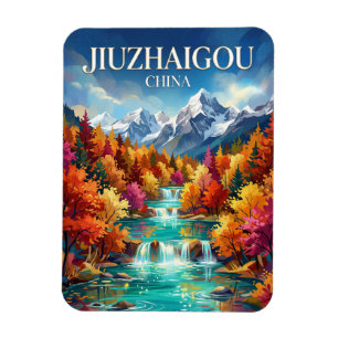 Magnet Flexible Vallée de Jiuzhaigou Chine