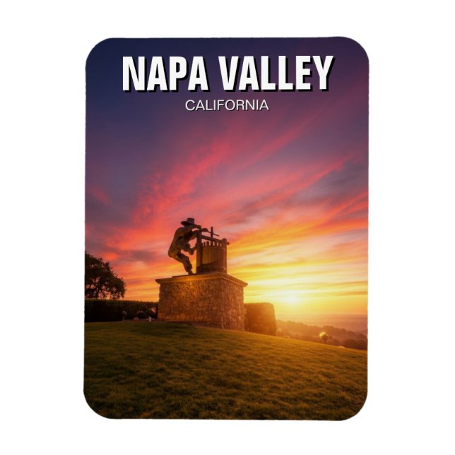 Magnet Flexible Vallée de Napa Californie (Vertical)