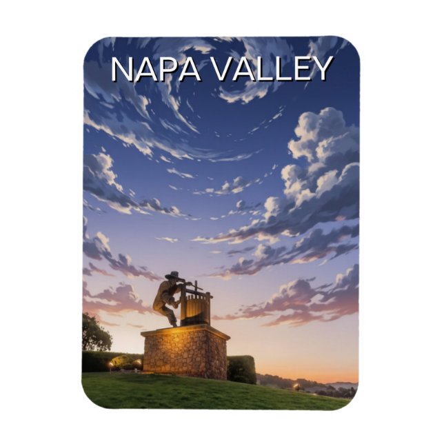 Magnet Flexible Vallée de Napa Californie (Vertical)