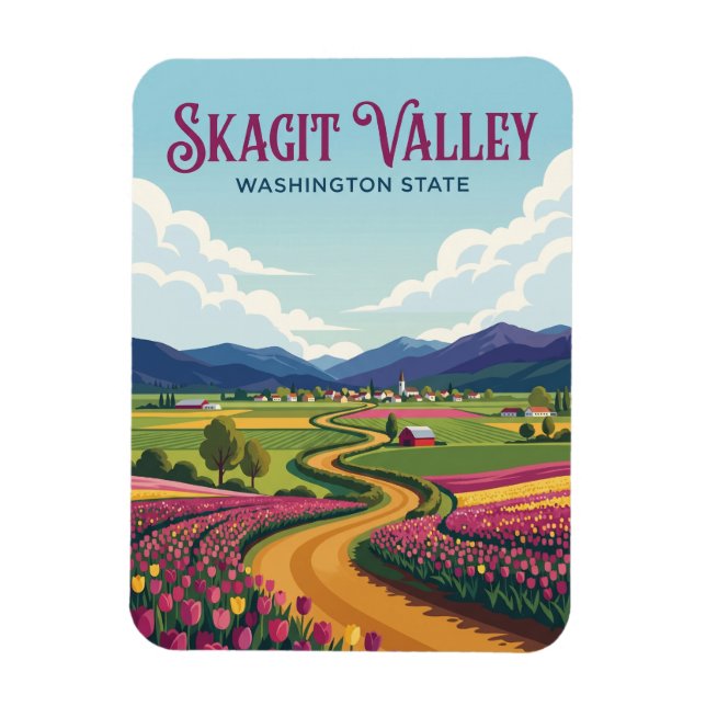 Magnet Flexible Vallée de Skagit USA (Vertical)