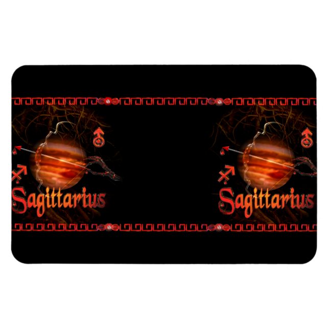 Magnet Flexible Valxart Gothique Sagittarius zodiaque astrologie (Horizontal)