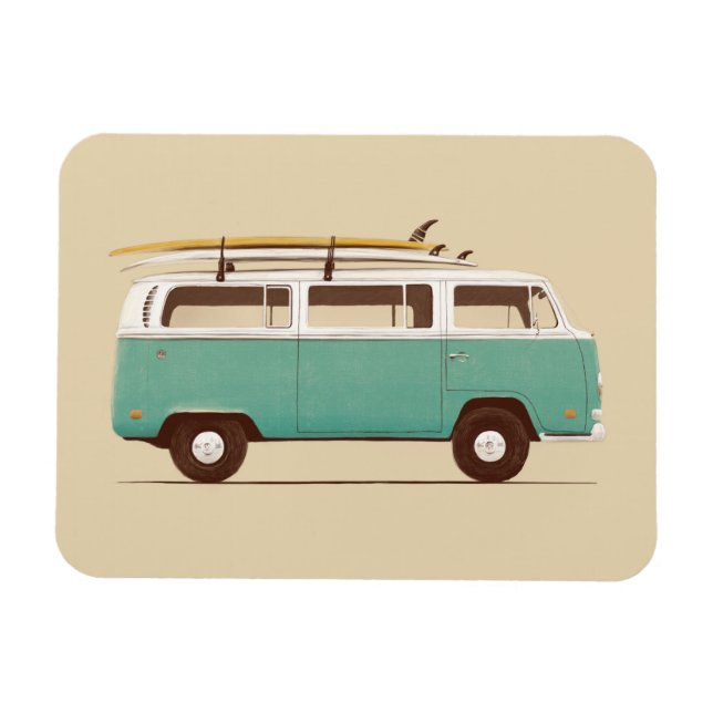Magnet Flexible Van bleu | Florent Bodart (Horizontal)