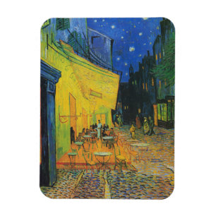 Magnet Flexible Van Gogh   Café Terrasse en soirée   1888
