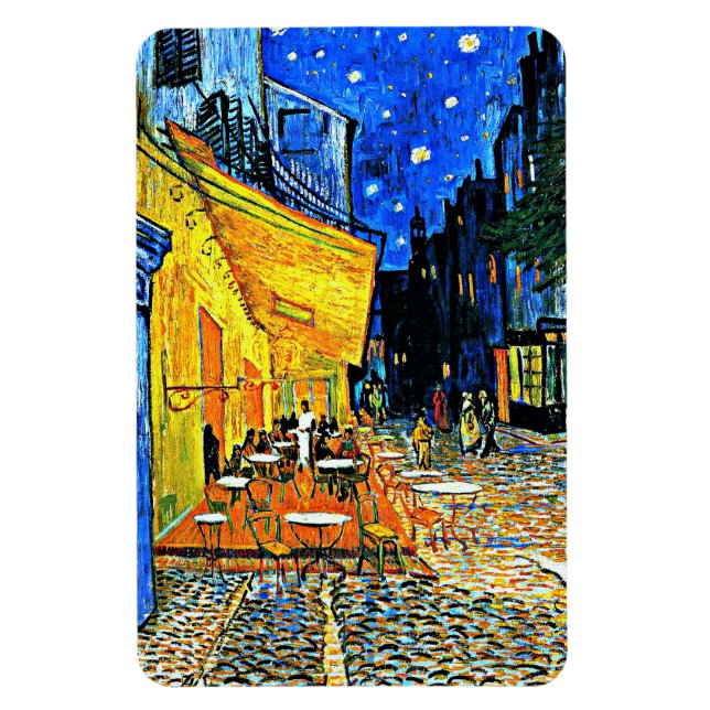 Magnet Flexible Van Gogh - Café Terrasse, Place-du-Forum, Arles (Vertical)