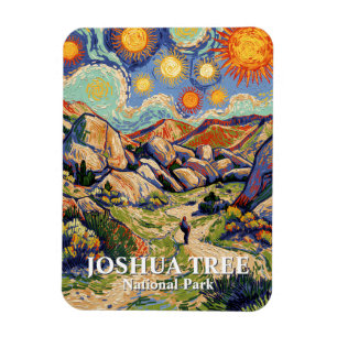 Magnet Flexible Van Gogh Joshua Tree Hidden Valley Vintage Desert
