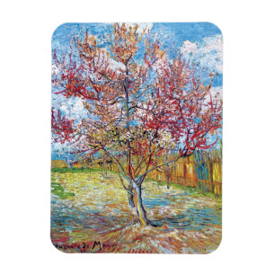 Magnet Flexible Van Gogh - Peach Trees roses