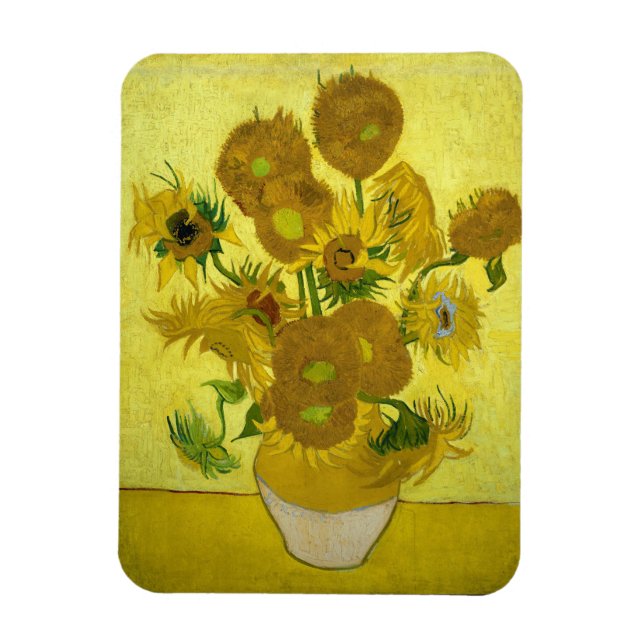 Magnet Flexible Van Gogh - Sunflowers, 4ème version, répétition (Vertical)