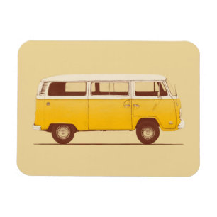 Magnet Flexible Van jaune   Florent Bodart