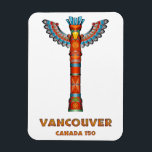 Magnet Flexible Vancouver (C.-B.) Canada - Totem Pole<br><div class="desc">La plus belle ville du monde,  Vancouver BC,  Canada. Logo couleur original avec l'image d'un mât totémique et l'inscription "Vancouver Canada 150" Cette image vous aidera à garder en mémoire les souvenirs agréables des vacances et des voyages intéressants. Et aussi vous pouvez invitations amis à une aventure passionnante.</div>