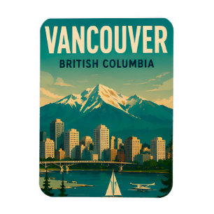 Magnet Flexible Vancouver Canada Souvenir de Voyage