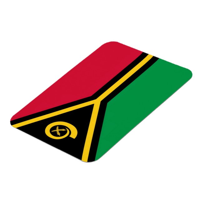 Magnet Flexible Vanuatu - Drapeau (Côté Gauche)