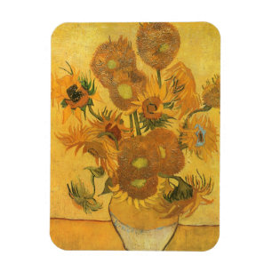 Magnet Flexible Vase avec 15 tournesols par Vincent van Gogh