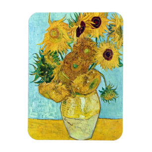 Magnet Flexible Vase Avec Douze Tournesols De Vincent Van Gogh