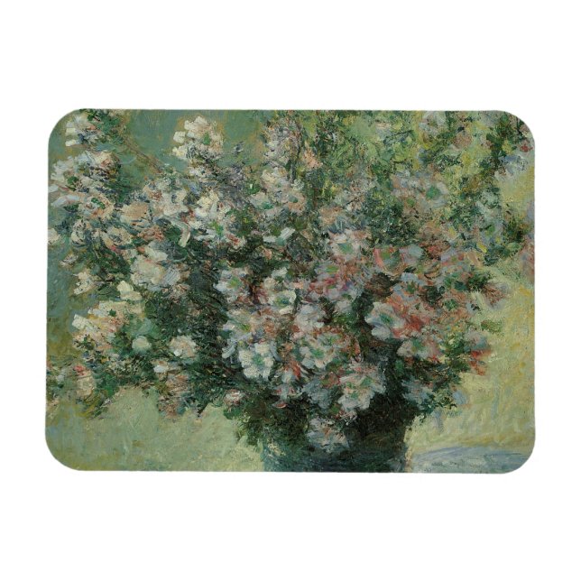 Magnet Flexible Vase de fleurs par Claude Monet (Horizontal)