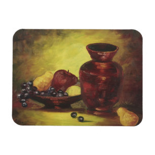 Magnet Flexible Vase rouge avec aimant aux fruits