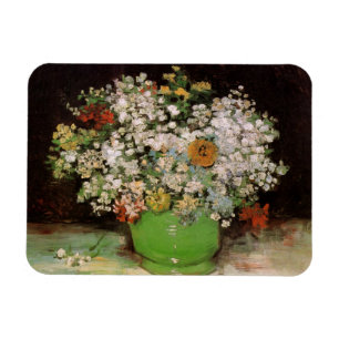 Magnet Flexible Vase with Zinnia Flowers by Vincent van Gogh