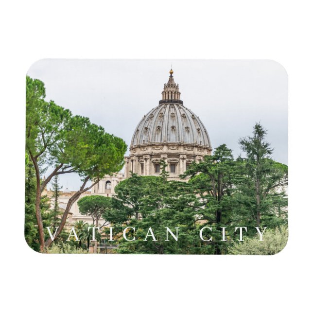 Magnet Flexible Vatican City Basilique Dôme vue réfrigérateur aima (Horizontal)