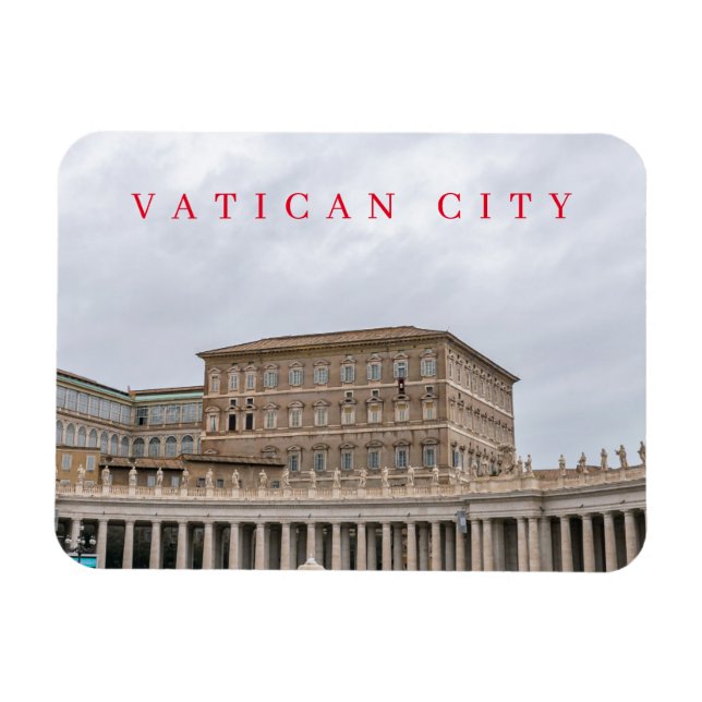 Magnet Flexible Vatican City Pope vue magnétique (Horizontal)