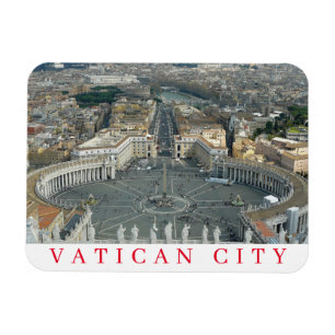Magnet Flexible Vatican City St Peter Carré vue sur aimant frigo