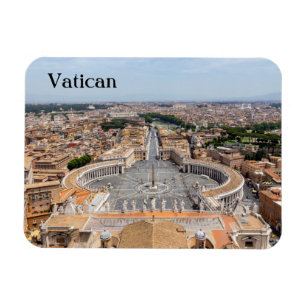 Magnet Flexible Vatican, Italie : vue aérienne de la place Saint-P
