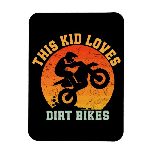 Magnet Flexible Vélo de terre drôle pour enfants (Vertical)