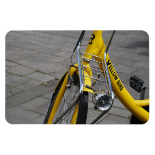 Magnet Flexible Vélo jaune Amsterdam, Hollande