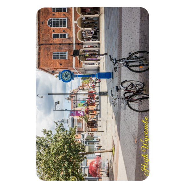 Magnet Flexible Vélos et horloge Millenium, haut Wycombe (Vertical)