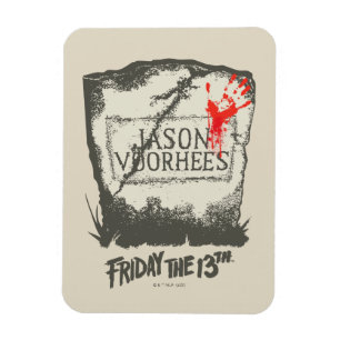 Magnet Flexible Vendredi 13   Pierre de tête de Jason Voorhees