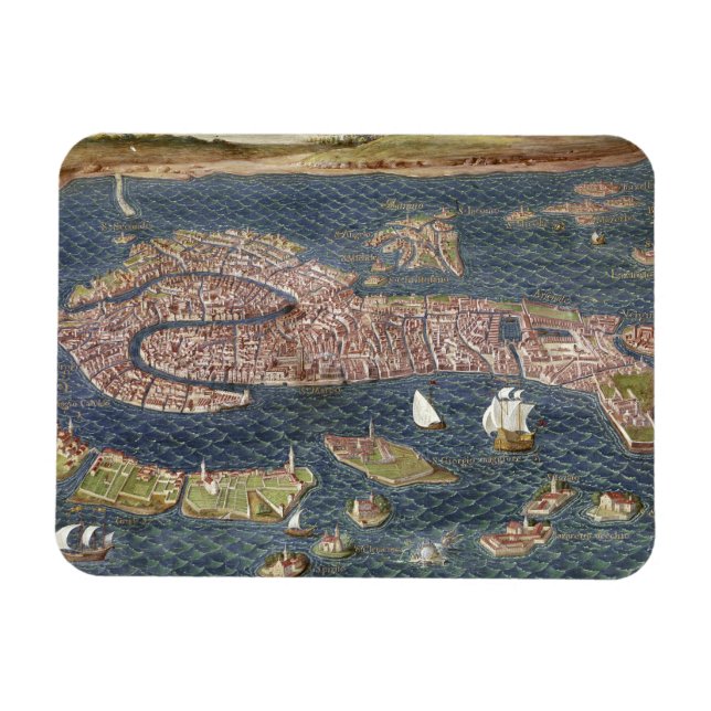 MAGNET FLEXIBLE VENICE : MAP, 16TH CENTURY (Horizontal)