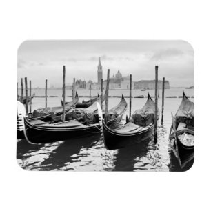 Magnet Flexible Venise Italie paysage noir et blanc
