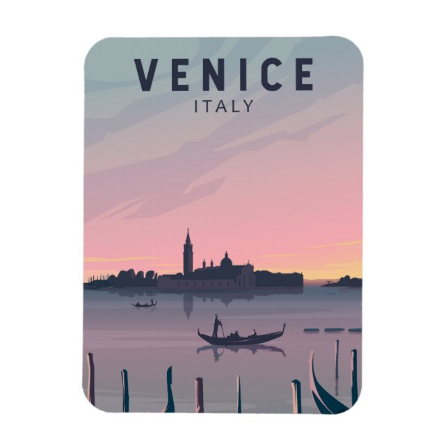 Magnet Flexible Venise Italie Voyage Art Vintage (Vertical)