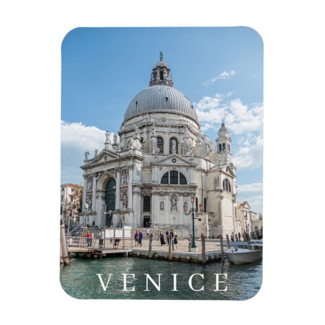 Magnet Flexible Venise Père Noël Maria della Salute Basilica aiman (Vertical)