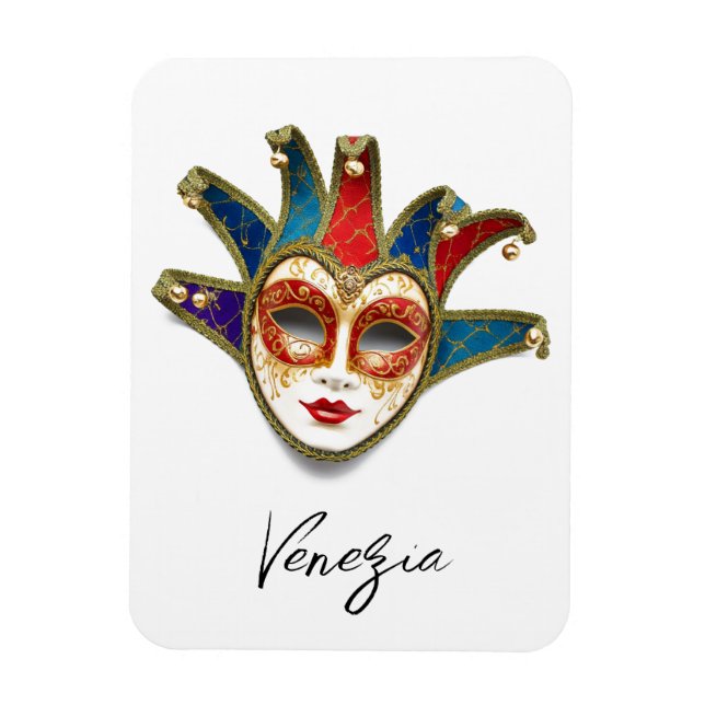 Magnet Flexible Venise Venise Italie Carnaval Masque (Vertical)