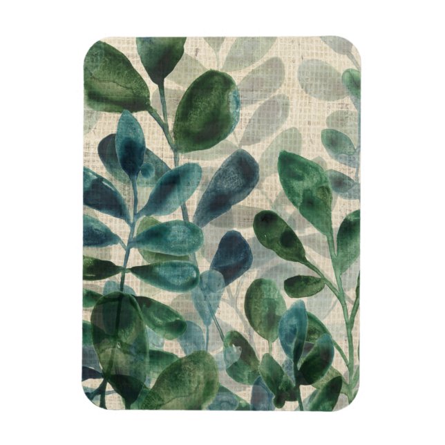 Magnet Flexible Verdant Sophistication - Tropical Leaves (Vertical)